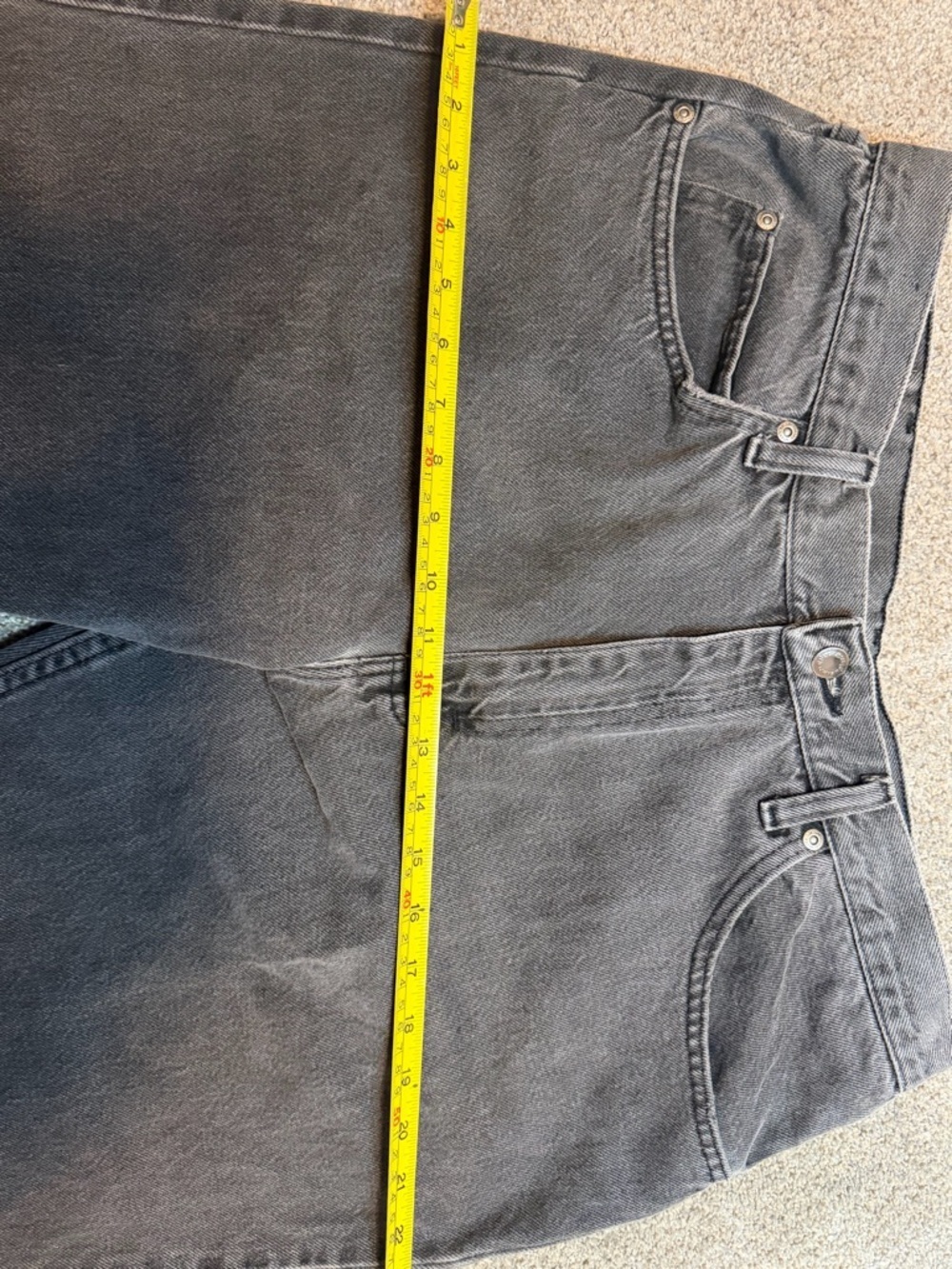 Vintage Wrangler Black Jeans ๐ค 90s High Waist Straight Leg 36x32 - Picture 6 of 7